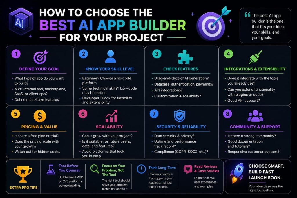 How to Choose the Best AI App Builder for Your Project