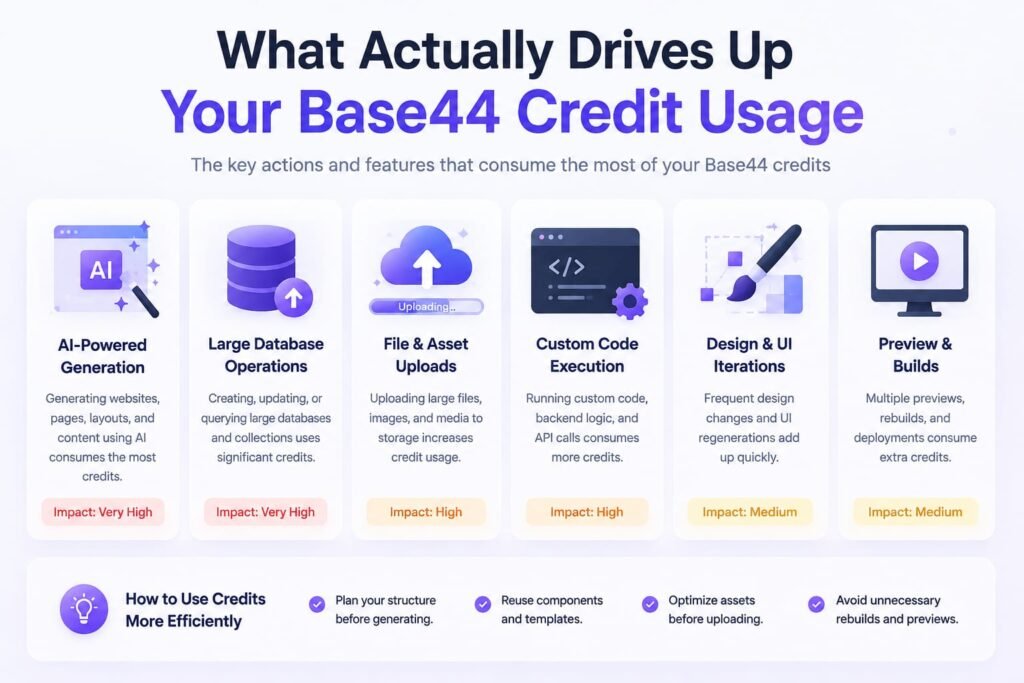 What Actually Drives Up Your Base44 Credit Usage