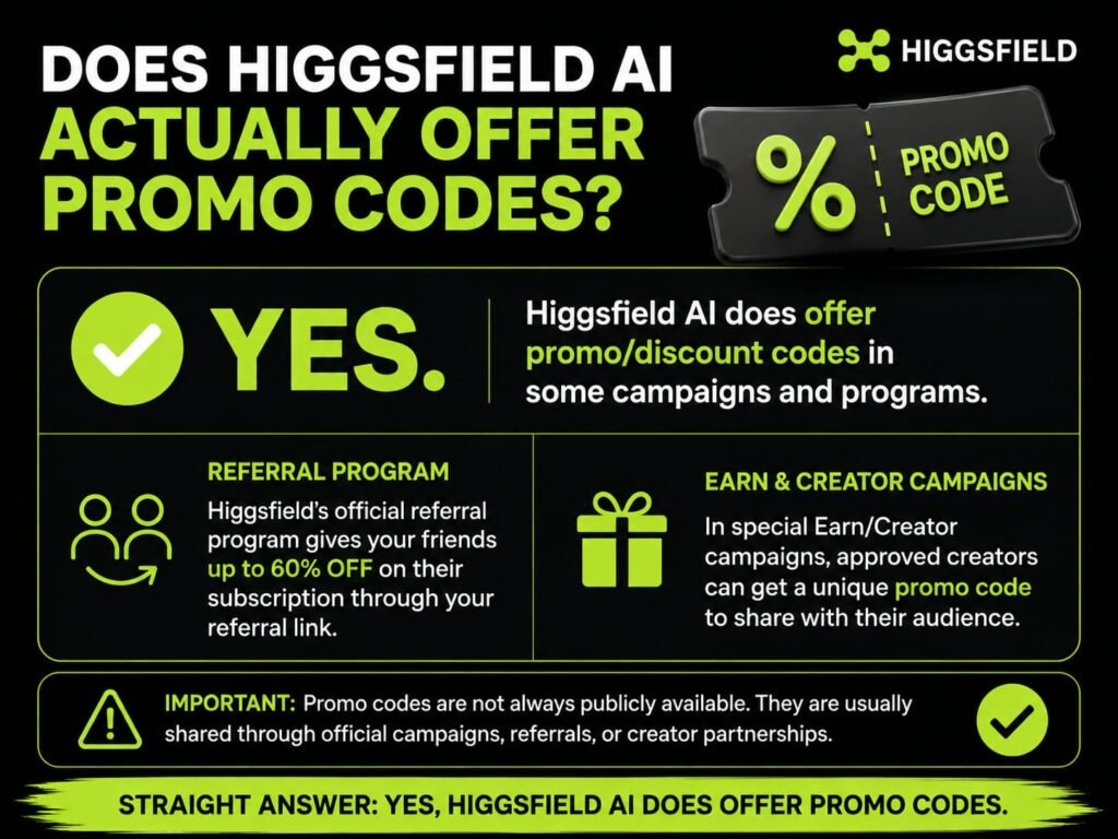 Higgsfield ai promo code