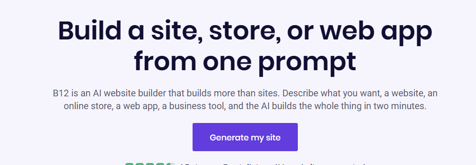 b12 ai website builder