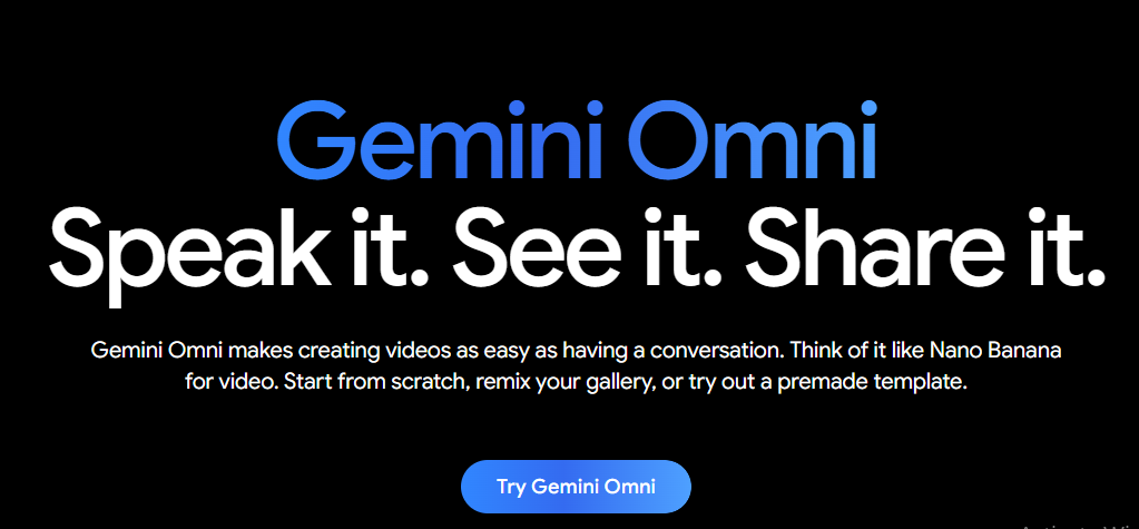 gemini omni ai
