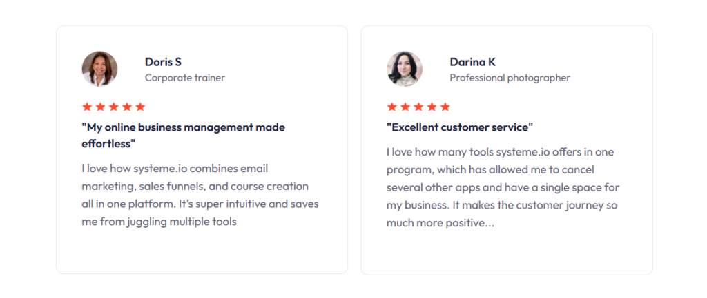 systeme.io reviews