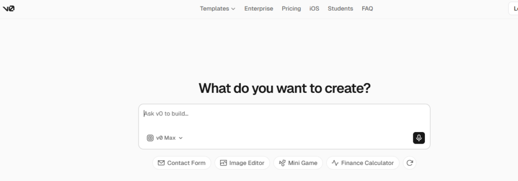 v0 ai app builder