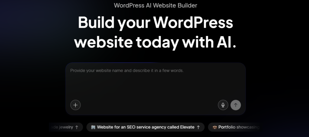 10web wordpress creator