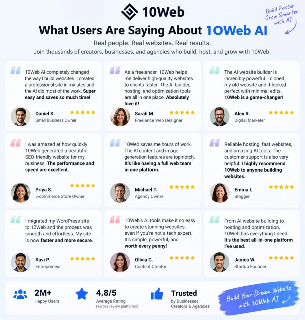 10web ai reviews