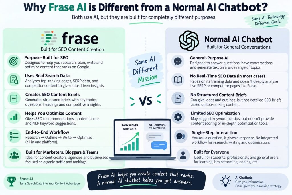 frase ai vs normal chatbot